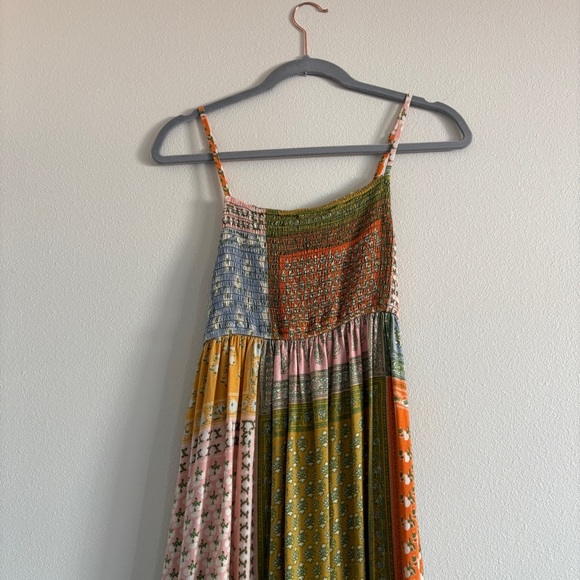 Jen's Pirate Booty Free People Small Smock Wild Side Floral Patchwork Midi Dress - Picture 3 of 12